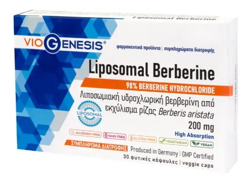 VioGenesis Liposomal Berberine 200 mg 30 caps